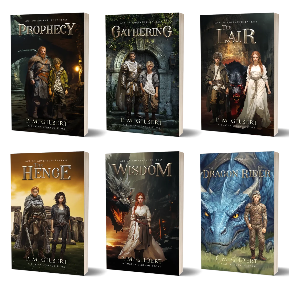 Paperback Bundle - Books 1 to 6 - Tuatha Legends Fantasy Series - PGMAuthor