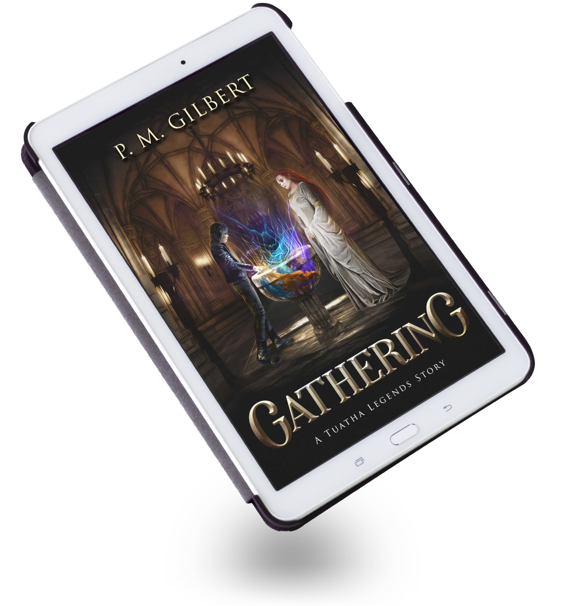 Gathering (Book 2) Tuatha Legends Series - Shown on eReader