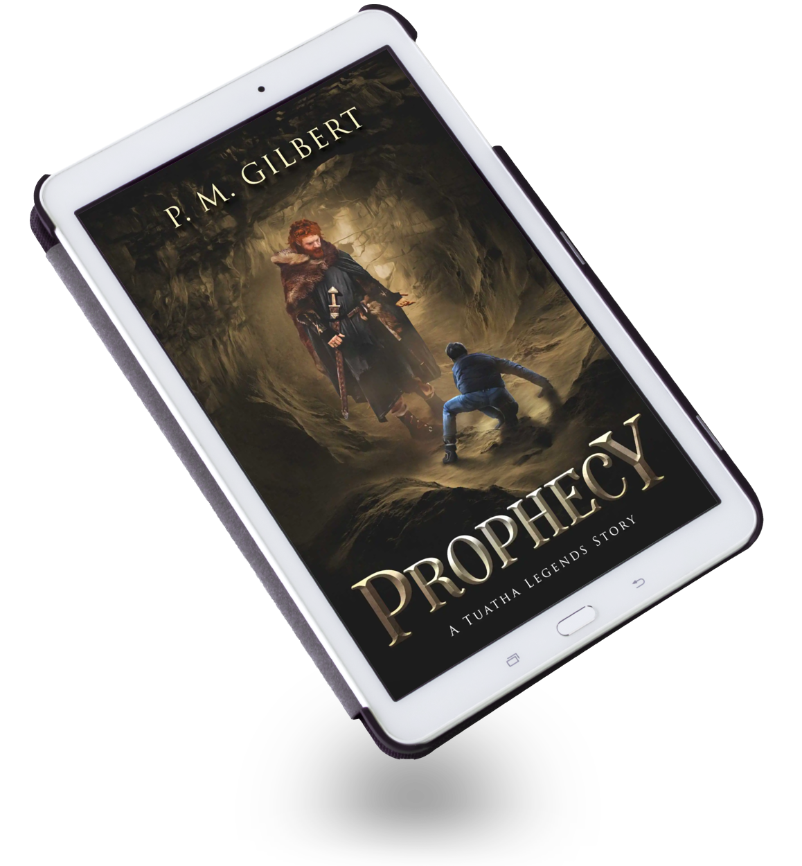 Prophecy (Book 1) Tuatha Legends Series - Shown on White eReader